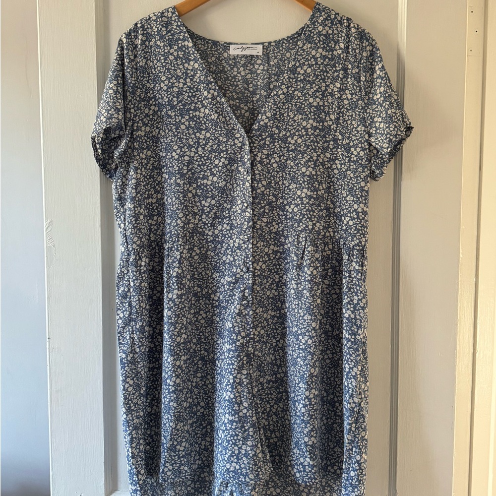 CJLA | Blue Floral Romper